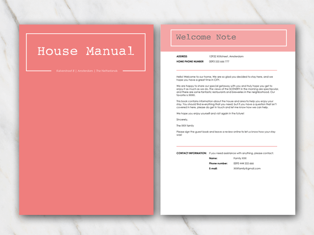 TIP AirBnB House Manuals And Welcome Letter Templates