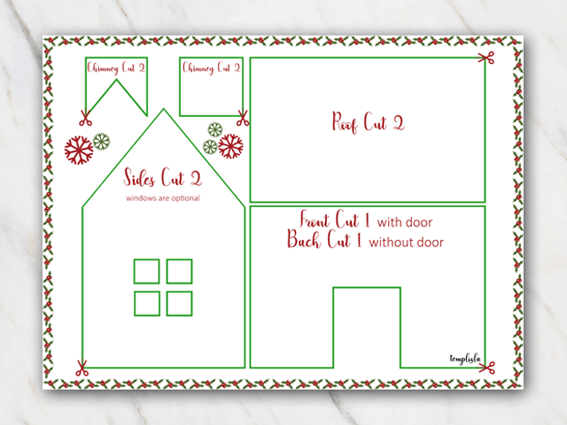 Full Page Gingerbread Template Pdf Master Template