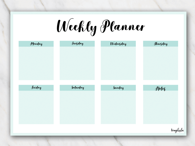 printable weekly planners