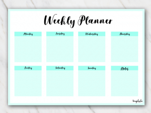 12 free printable weekly planner pdf templates 2018
